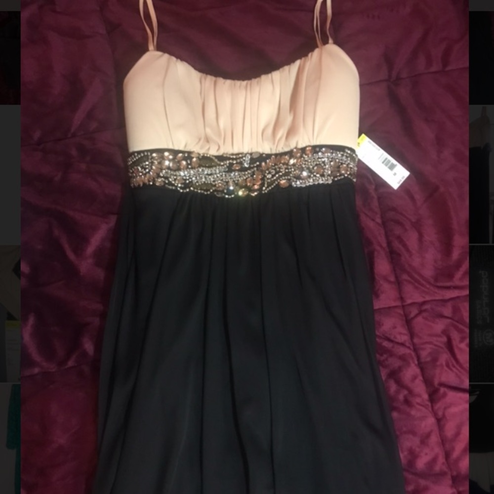 Ruby Rox Beaded Waist Emma Prom/Party Dress